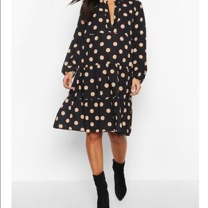 Polka dot maternity dress